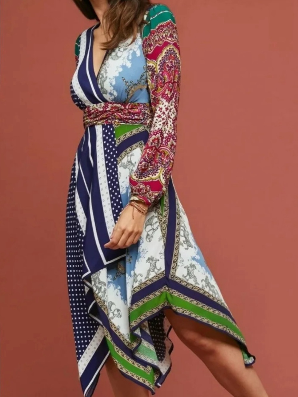 Anthropologie Istanbul Wrap Dress by Moulinette Soeurs Size 14